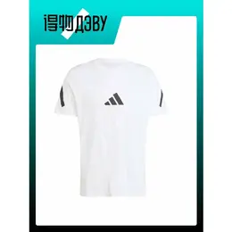 adidas: Белая футболка 