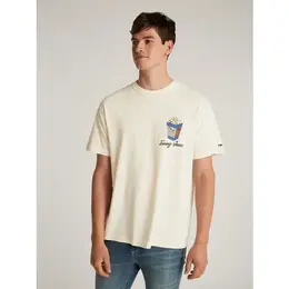 Tommy Jeans: Белая футболка 