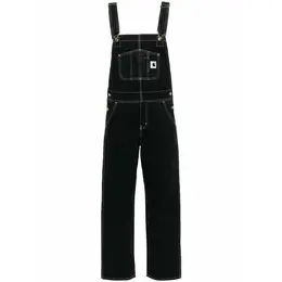 Carhartt WIP: Чёрный комбинезон 
