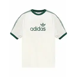 adidas: Белая футболка 