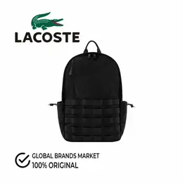 LACOSTE: Чёрный рюкзак 