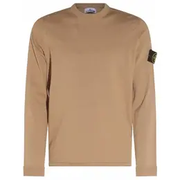 Stone Island: Бежевая толстовка  Compass