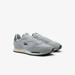 LACOSTE: Серые кроссовки 