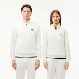 LACOSTE: Белая толстовка 