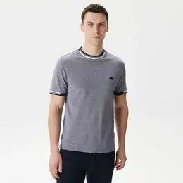 LACOSTE: Синяя футболка 