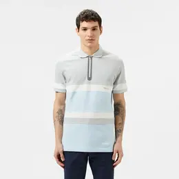 LACOSTE: Голубое поло 
