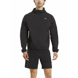 Reebok: Чёрная куртка 