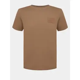 EA7 EMPORIO ARMANI: Коричневая футболка 