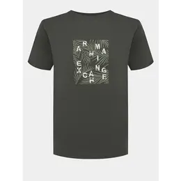 Armani Exchange: Футболка цвета хаки 