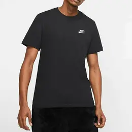 NIKE: Чёрная футболка  Sportswear