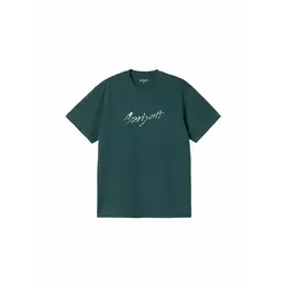 Carhartt WIP: Зелёная футболка 