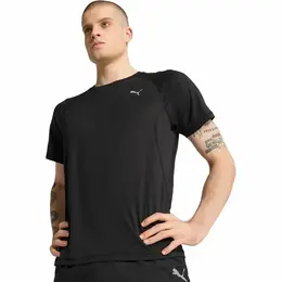 PUMA: Чёрная футболка  Running