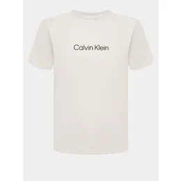 CALVIN KLEIN: Бежевая футболка 