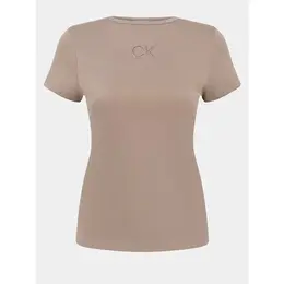 CALVIN KLEIN: Коричневая футболка 