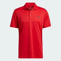 adidas: Красное поло 