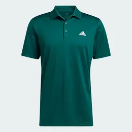 adidas: Зелёное поло 