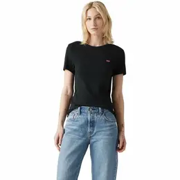 Levi's: Чёрная футболка 