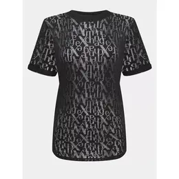 Armani Exchange: Чёрная футболка 