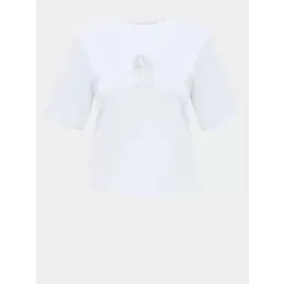 Armani Exchange: Белая футболка 