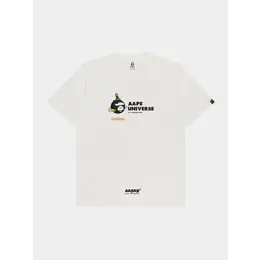 AAPE BY A BATHING APE: Белая футболка 
