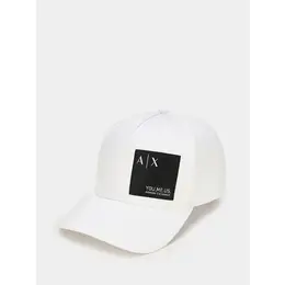 Armani Exchange: Белая кепка 