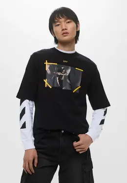 Off-White: Чёрная футболка 