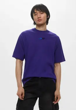 Off-White: Фиолетовая футболка 