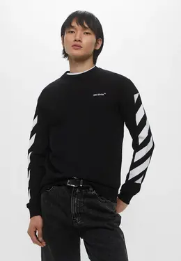 Off-White: Чёрный свитшот 