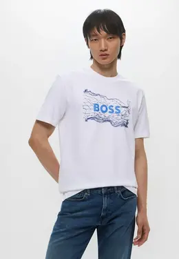 Boss: Белая футболка 