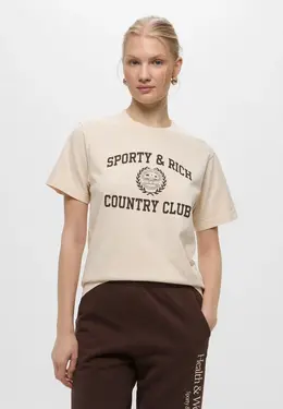 Sporty & Rich: Бежевая футболка 