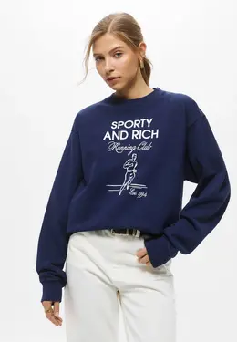 Sporty & Rich: Синий свитшот 