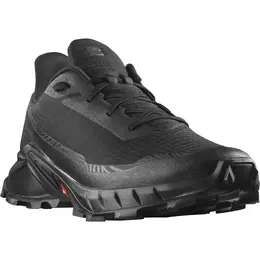 Salomon: Чёрные кроссовки 