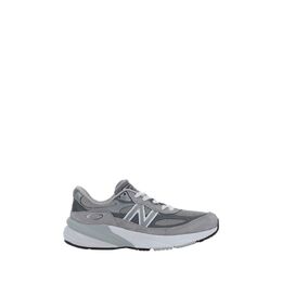 New Balance: Серые кроссовки 