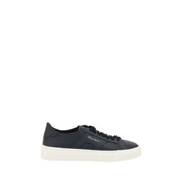 Santoni: Чёрные кроссовки 