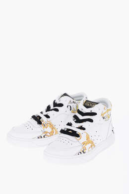 Versace: Белые кеды 