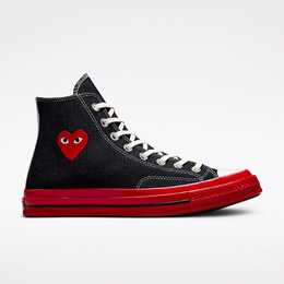 Converse: Чёрные кеды  Chuck 70 CDG