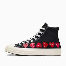 Converse: Чёрные кеды  Chuck 70 CDG