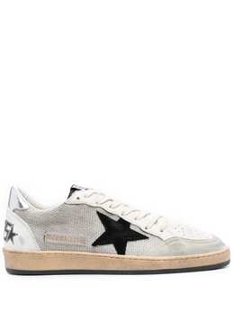 Golden Goose: Серебристые кроссовки 