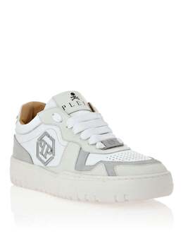 Philipp Plein: Белые кроссовки 