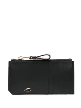 Santoni: Чёрный картхолдер 