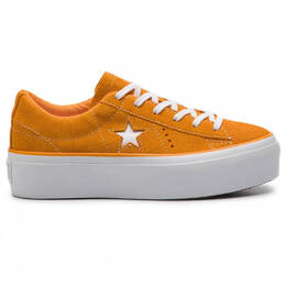Converse: Оранжевые кеды  One Star