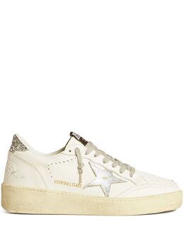 Golden Goose: Серебристые кроссовки 