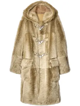 Burberry: Бежевое пальто 