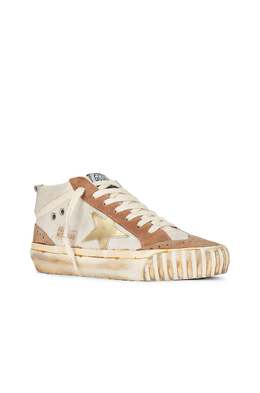 Golden Goose: Белые кроссовки  Mid Star