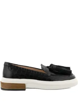 Tod's: Чёрные лоферы 