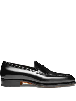 Santoni: Чёрные туфли 