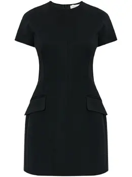 Sportmax: Чёрное платье 