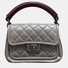 Chanel: Бордовая сумка 