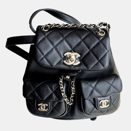 Chanel: Чёрный рюкзак 