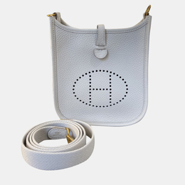 Hermes: Белая сумка через плечо 